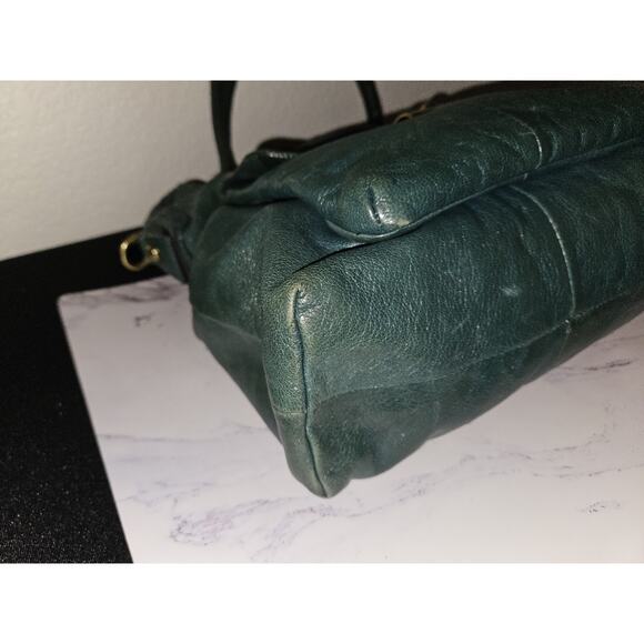 Coach Kristen Teal Leather Hobo Bag 14223 - Picture 13 of 15